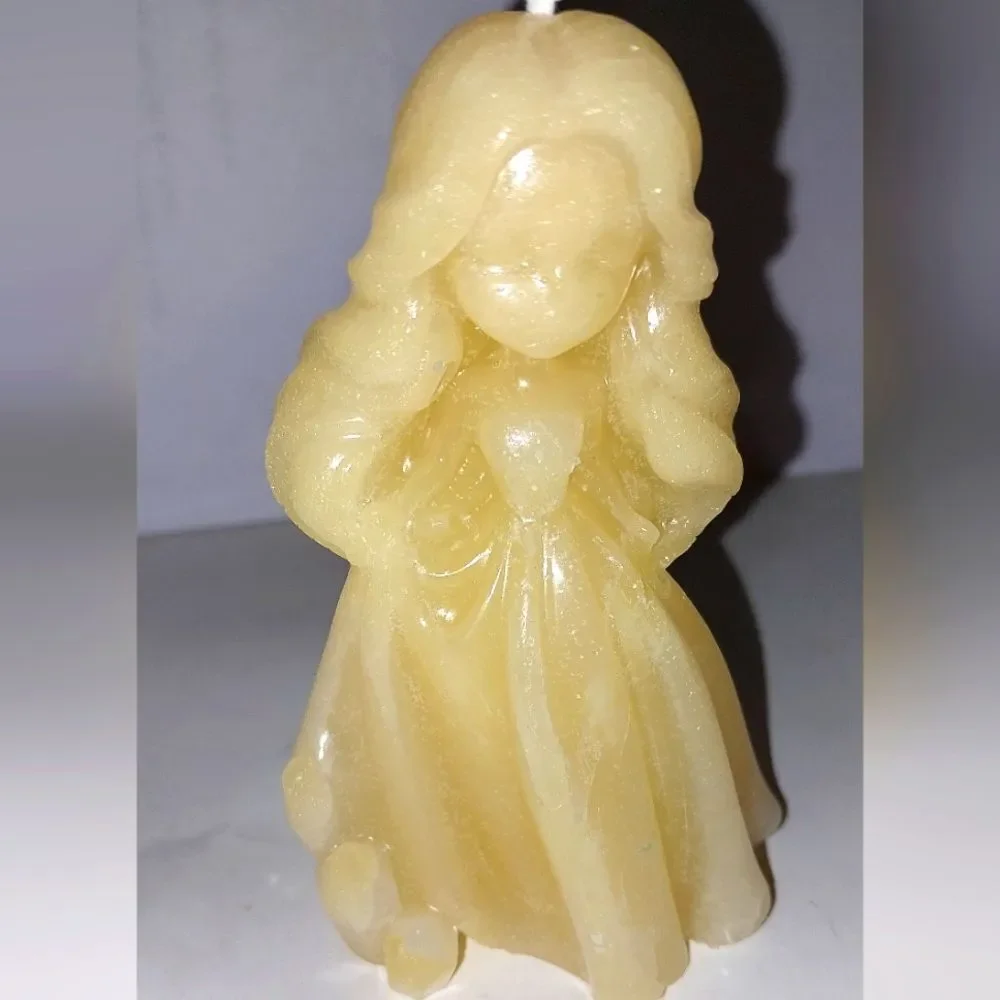 Hand crafted limited edition whimsical princess candle